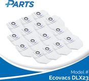 Ecovacs DLX23 Sacs aspirateur (15 Pièces, alternative Plus.Parts® à D-DB03-0003)