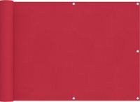 vidaXL Balkonscherm 75 x 800 cm Oxford Stof Rechthoekig Bordeauxrood