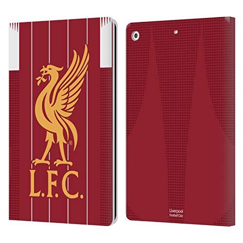 Head Case Designs Officieel Gelicentieerd Liverpool Football Club Naar huis 2019/20 Kit Lederen Book Portemonnee Cover compatibel met Apple iPad 10.2 (2019)/(2020)/(2021)