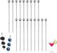 OEM Dailygoods Cocktailstokjes 18 Stuks - Herbruikbare Tandenstokers - Zilver - Roestvrij staal