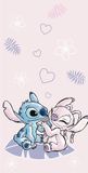 Disney Lilo & Stitch Strandlaken Heart - 70 x 140 cm - Katoen