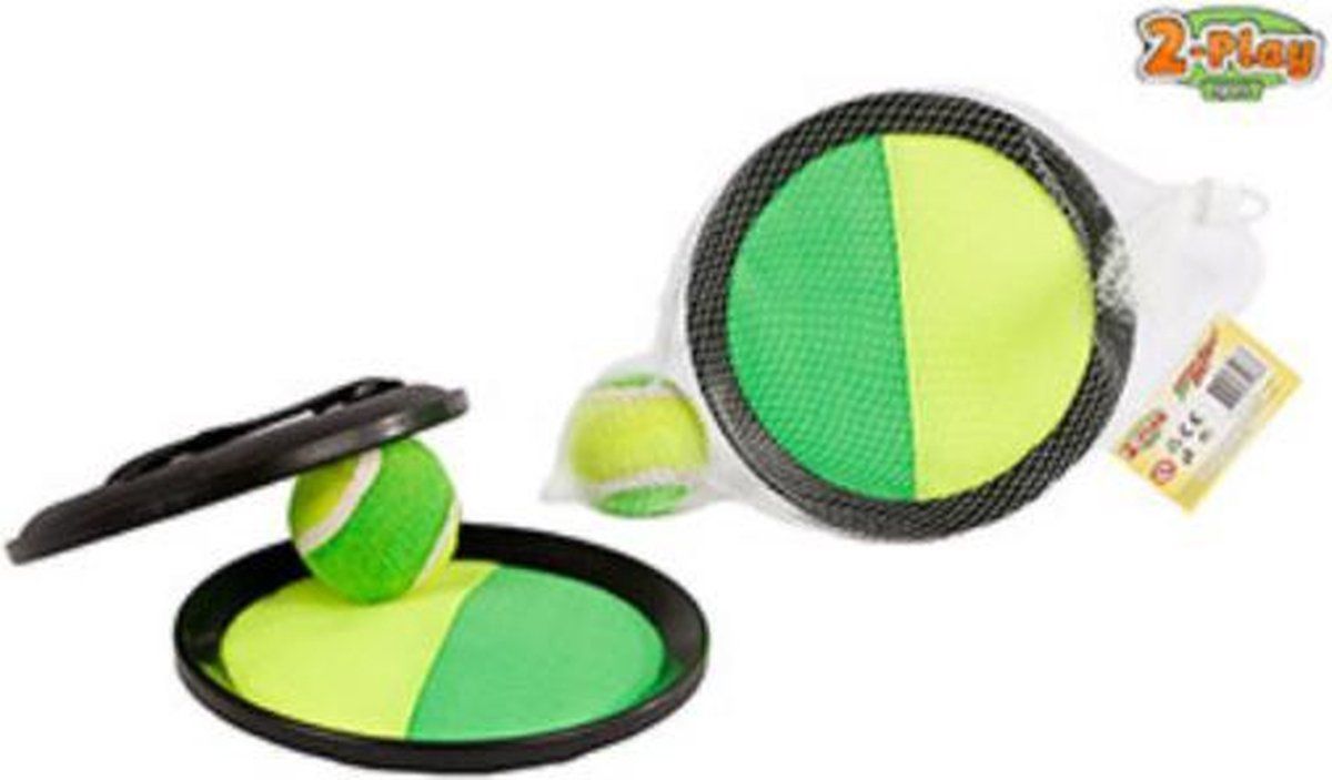 2-play Catch Ball vangspel - Zwart/Groen