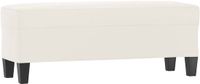 vidaXL - Bankje - 100x35x41 cm - microvezelstof - beige