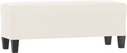 vidaXL - Bankje - 100x35x41 cm - microvezelstof - beige