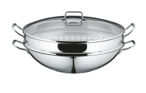 WMF Macao Wokpan - 36 cm - RVS - 4-delig