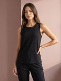 Sjeng Sports YADA Tennis Top Vrouwen - Zwart - Maat XL