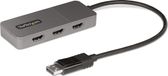 StarTech.com 3-Port MST Hub, DisplayPort naar 3x HDMI, Triple 4K 60Hz HDMI Monitors, DP 1.4 Multi-Monitor Video Adapter, 30cm Ingebouwde Kabel, USB Powered, Enkel Windows