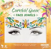 Moon Creations Moon Glitter Carnival Queen Gezicht Diamanten Sticker Multicolours