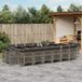 Maison Exclusive - 17-delige set de jardin avec coussins, gris, en polyrotin tressé