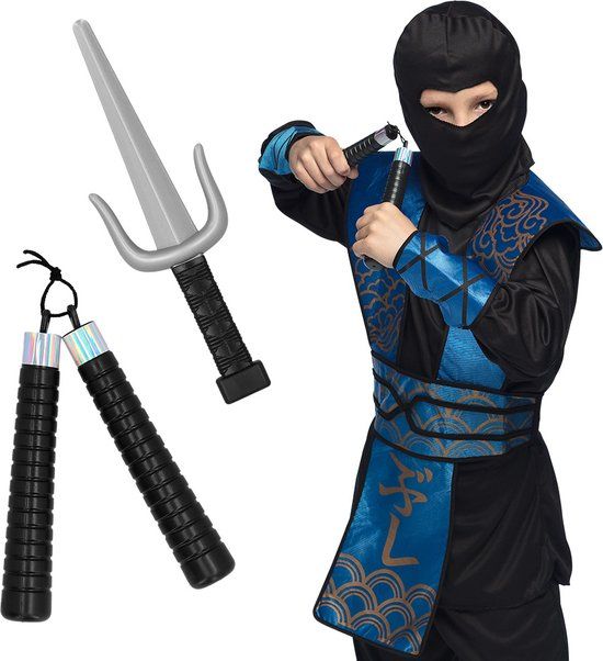 Boland - Set 2 speelgoedwapens Ninja - Sai + nunchucks
