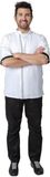 Southside unisex koksjas korte mouw wit XS - professionele koksjas keukenuniform B998-XS