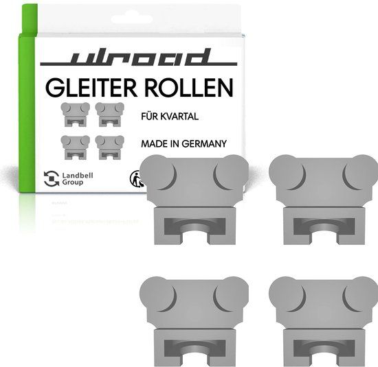 ULROAD 4x glijders - set met 4 stuks replica reserve-onderdelen glijders, geschikt voor IKEA Kvartal - Roller - Gordijnrail