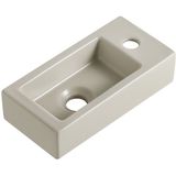 Wiesbaden Rhea S mini Lavabo - Droite - 36.5x18x9cm - Céramique - Beige