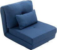 HOMCOM Stoelbed Linnengoed 60x80x56cm Blauw