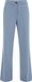 WE Fashion Dames wide leg pantalon met stretch