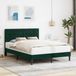 Maison Exclusive - Lit cadre avec tête de lit vert foncé 140 x 200 cm, velours