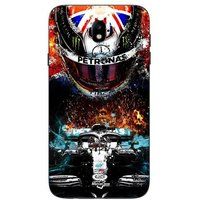 Samsung Galaxy J7 2018 Hoesje Lewis Hamilton Mercedes 44 Maniacase