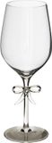 J-Line Rodewijnglas met strik - glas - transparant - set van 6