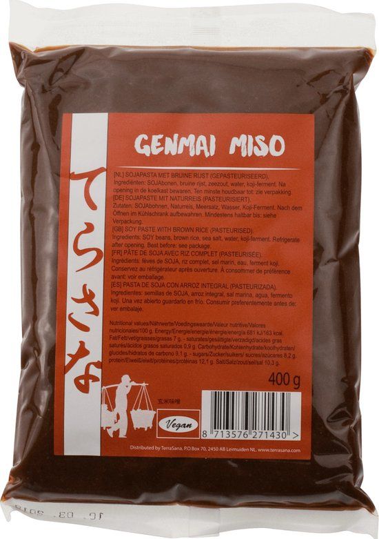 TerraSana Genmai Miso Bruine Rijst 400g