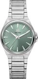 DANISH DESIGN DKX PRO IV95Q1303 Vrouwen Polshorloge Analoog Quartz Staal Zilverkleurig Groen Saffierglas 5 ATM