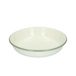 Assiette creuse en émail, gris-vert/blanc, Ø 19 cm