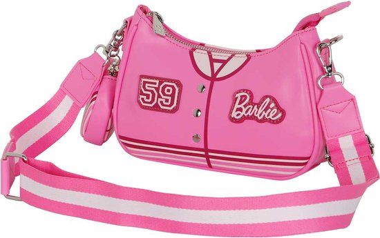 Karactermania Barbie Varsity-Fancy Crossbody Tas Roze