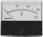 Velleman Analoge voltmeter, inbouwmontage, voor AC-spanningen tot 300 V, met nulregelaar, 60 mm x 47 mm