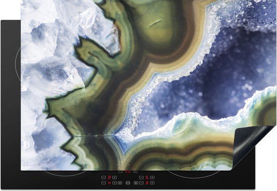 KitchenYeah® Inductie beschermer Agaat 2 - 77x51 cm - Inductie kookplaat bescherming