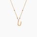 Collier Plaqué Or Jaune Lettra