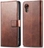 imoshion Luxe Bookcase - Geschikt voor Samsung Galaxy Xcover 5 - Donkerbruin