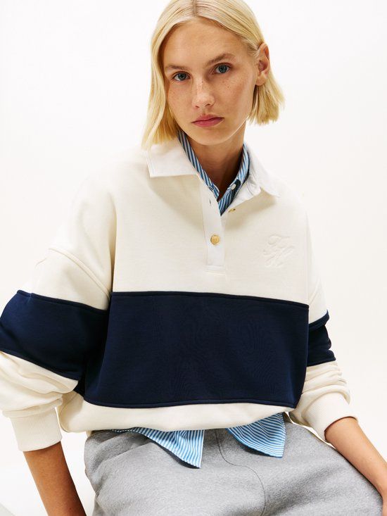 Tommy Hilfiger Dames Gebreide Trui - XL - Katoen/Polyester - Herfst/Winter 2026