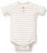 Little Dutch Romper Korte Mouw Stripe Sand/White Maat 56
