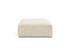 Icecat Pouf en velours beige clair