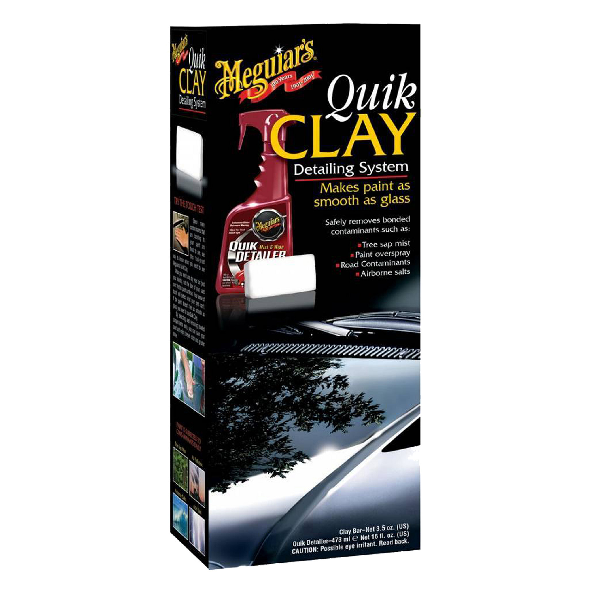 Meguiars Quik Clay Starter Kit 50 g Klei 473 ml Quik Detailer