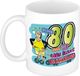 Bellatio Decorations Cadeau / Verjaardag mok 80 jaar - man - rollator- keramiek - mannen cadeautjes