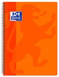 Oxford Classic spiraalboek, kunststof, geruit, 4 x 4, oranje