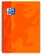 Oxford Classic spiraalboek, kunststof, geruit, 4 x 4, oranje