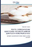 PAXTA OmniScriptum SRL PAXTA XOMASHYOSINI QURITISHDA RESURSTEJAMKOR QURITGICH KONSTRUKSIYASI: Quritgich parametrlarini ishlab chiqish va ilmiy asoslash
