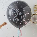 Gingerray Ballon de baudruche en latex Boy Or Girl Gender Reveal Balloon