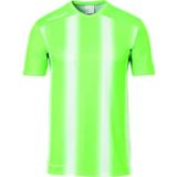 Uhlsport Stripe 2.0 Shirt Korte Mouw Heren - Fluo Groen / Wit | Maat: M