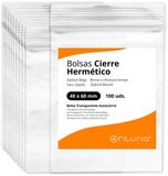 OFITURIA Transparante, hermetisch afgesloten plastic zakken, 100 stuks
