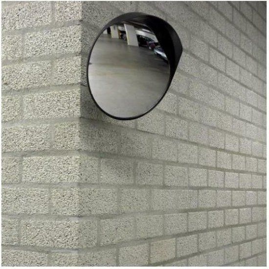 Carpoint Veiligheidsspiegel Diameter 30cm - Zwart - Voor buiten
