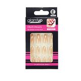 Glam'Up Paris Kunstnagels, stiletto, nr. 179, glitter zilver kleurverloop