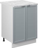 Vicco Fame-Line Meuble bas de cuisine – 60 cm, WB Marbre Bleu clair-gris