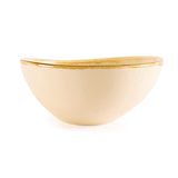 Olympia Kiln GP323 zandsteen kom, porselein, diameter 215 mm, crème (Pack van 4)