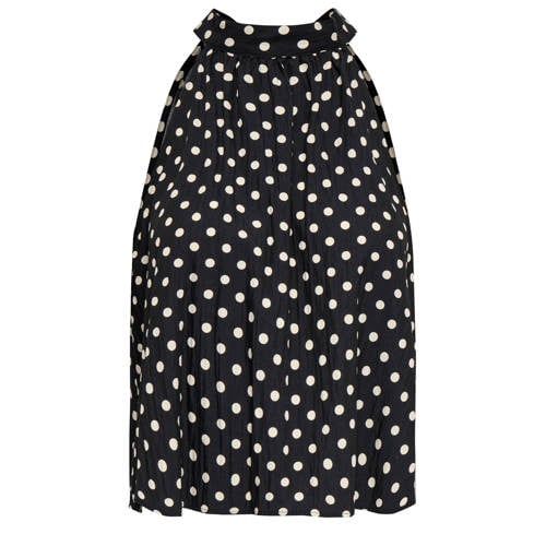 ONLY Black Polka Dot Straight Hem Halter Top