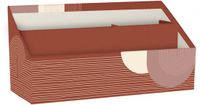 Clairefontaine Brievenhouder Terracotta Karton 25 x 10 x 14 cm