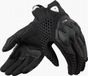 REV'IT! Veloz Dames Zwart Handschoenen - Maat L
