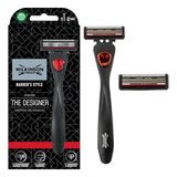Wilkinson Sword Barber's Style - The Designer scheerapparaat - 5 mesjes - verpakking met 1 handgreep en 2 navulmesjes