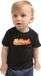 Bellatio Decorations Shoppartners Bv Zwart fan t-shirt voor baby / peuters - Holland met Nederlandse wimpel - Nederland supporter - EK/ WK shirt / outfit 92